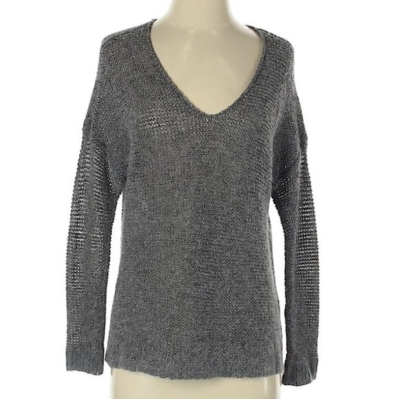 Eileen Fisher Open Knit Dolman Alpaca Wool Sweater - Picture 2 of 6